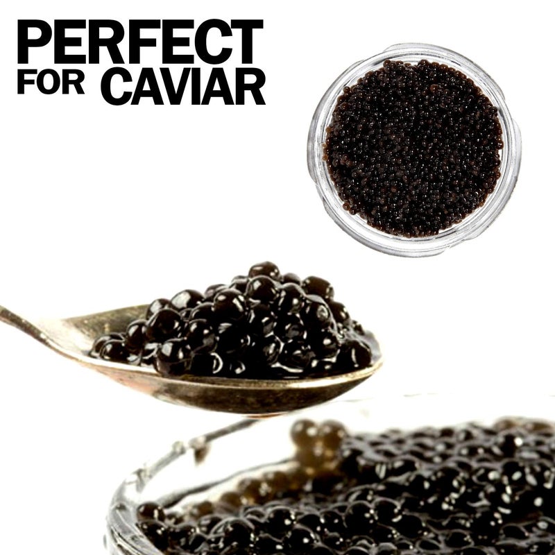 Caviar Line Small Mini Glass Jars With Tin Lids - 24 pack x 1.75 oz â€“ All Purpose Empty Storage Jars - Image 5
